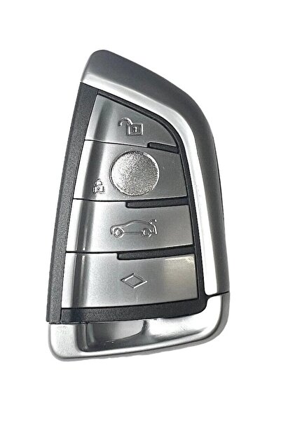 TECHSTAR Carcasă cheie auto cu 4 butoane pentru BMW Seria 5 G30 G31 (2016–2023), compatibilă cu HU100R –