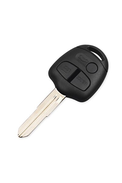 TECHSTAR Carcasă cheie auto Mitsubishi Lancer, Grandis, Outlander, EVO, Colt, Mirage, 3 butoane, stânga neagră