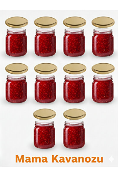 Viyalente 10-Piece Glass Jar 210 Cc with Lid - White/gold Lid - Mama Baby Tp00430