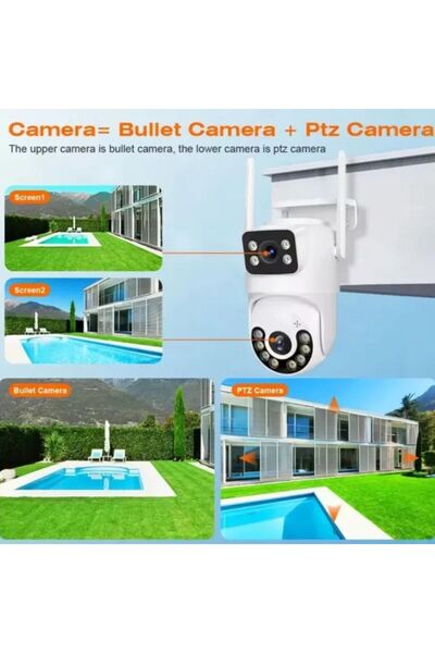OEM WiFi Surveillance Camera – Dual Lens, Human Tracking & Night Vision