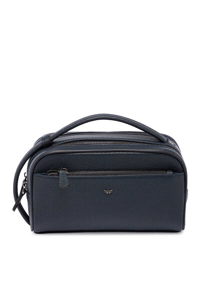 Tergan Lacivert Hakiki Deri Erkek Portföy Çantası - S1PC00021510-A38