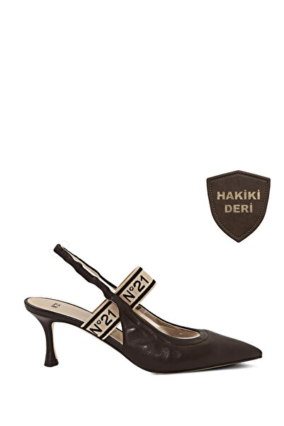 Vario N21 Hakiki Deri İnce Topuklu Kadın Ayakkabı 003NPE