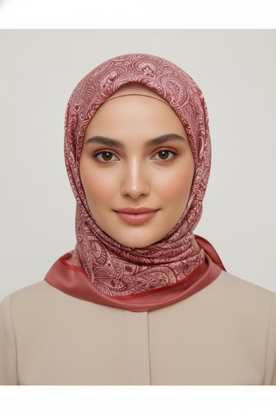POLO CRAFT شال ناعم بنقشة أوراق الشجر 70×180