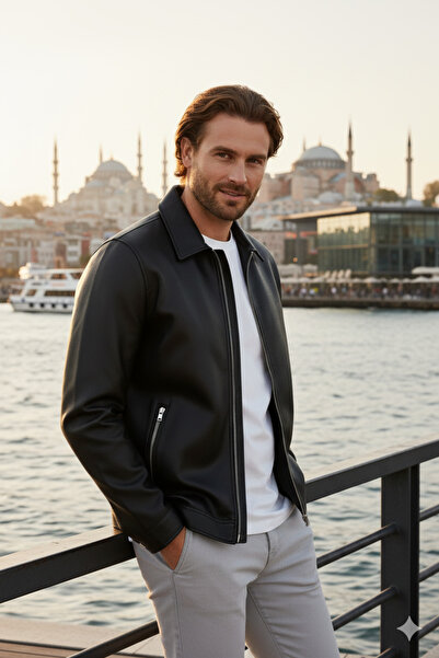 Jack & Jones Jack Jones Casablanca Pu Men's Jacket 12278839