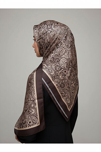 POLO CRAFT شال ناعم بنقشة أوراق الشجر 70×180