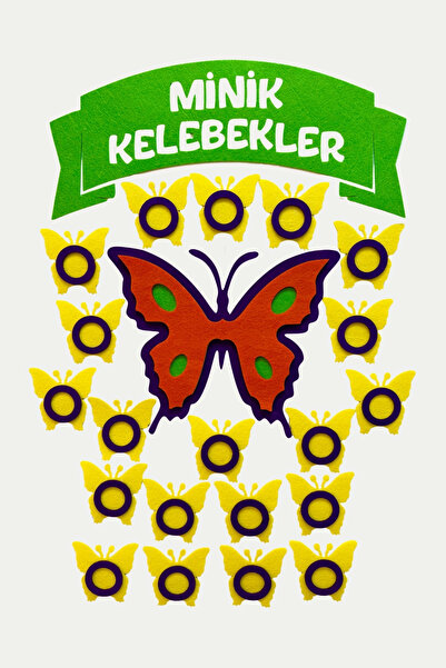 keçeli dünyam لوحة حضور الفصل الدراسي لفئة الفراشات الصغيرة (مواد تعليمية من ...