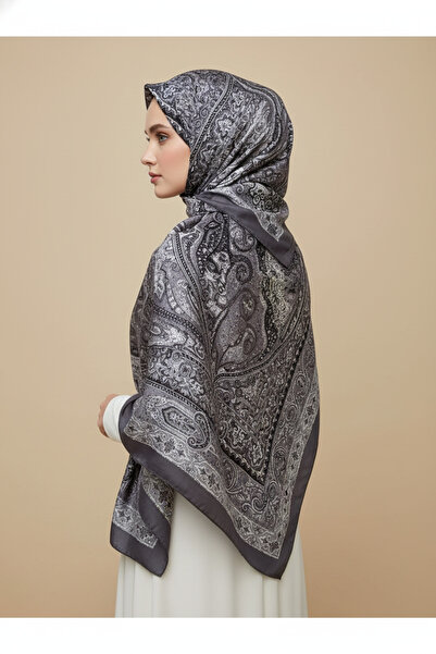 MİSS İPEK Elegant Paisley Patterned Silky Shawl 70 X 180