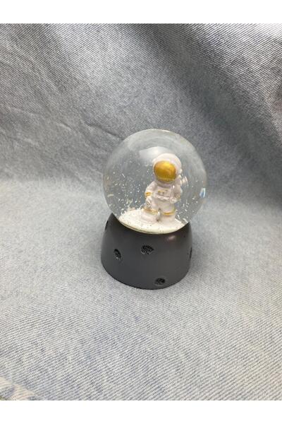 CaactuStore Işıklı Astronot Kar Küresi Uzay Temalı