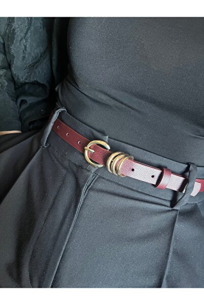 LİA KEMER حزام نسائي ذهبي متعدد الحلقات من ميرج، حزام للسترة، حزام للملابس، ح...