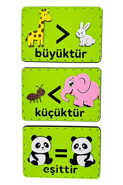 keçeli dünyam Küçüktür < Büyüktür = Eşittir
