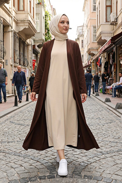 Almila Short Sleeve Maxi Combed Dress 2029 - Long Combed Dress