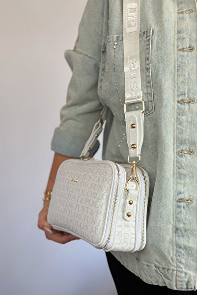 Just Polo Original Just Polo Premium 5-Compartment Medium Women's Shoulder Bag Suitable for Daily Use 25*17 cm