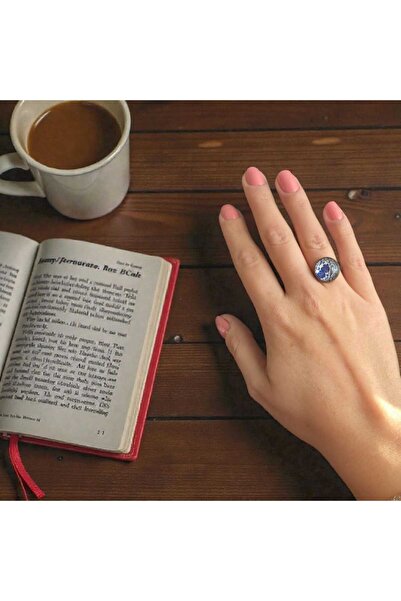 Pawnest Handmade Handmade Tile Pattern Adjustable Ring – Epoxy Coated, Tile P...