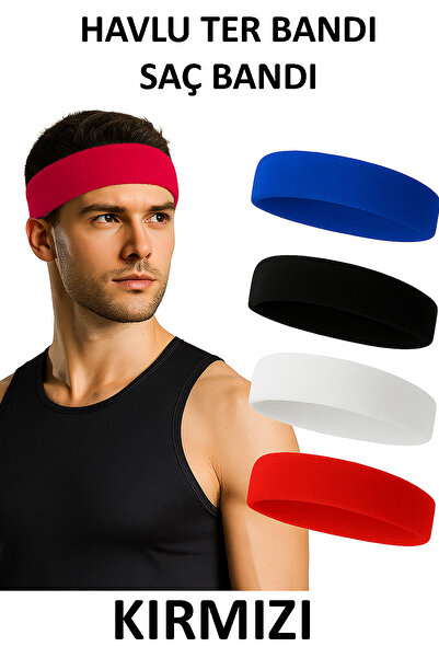 GAZELMANYA Havlu Ter Bandı Kafa Bandı Headband Tenis Saç Bandı Futbol Saç Bandı Basketbol Bandı Sporcu