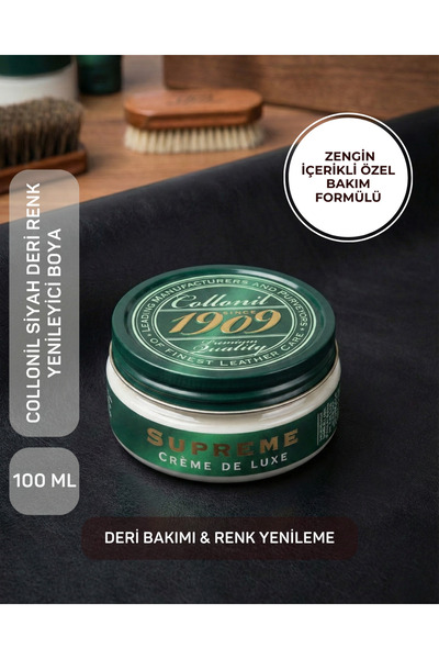 Collonil Tuna Siyah Deri Bakım ve Renk Yenileyici Krem Ayakkabı Boyası - Made...