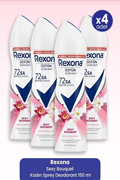 Rexona WOMEN SEXY BOUQUET ÇEKİCİ&ÇİÇEKSİ 150ML 4 ADET