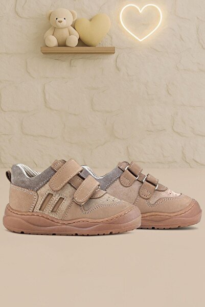 Rakerplus Schaggy Genuine Leather Mink Velcro Baby Sports Shoes