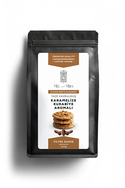 Mel and Mira Caramelized Cookie Coffee 200g, Karamelize Kurabiye Aromalı Filt...