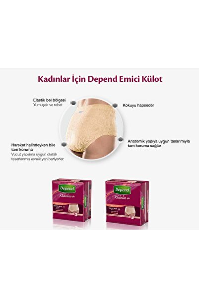 Depend MESANE PEDİ KADIN NORMAL 12 Lİ 8 PAKET