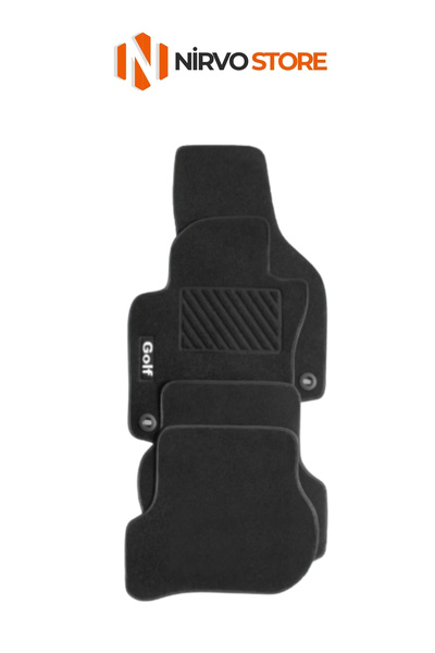 VELÜR Volkswagen Golf 5 2004-2009 Özel Uyumlu Oto Halı Paspas(elips Klips)