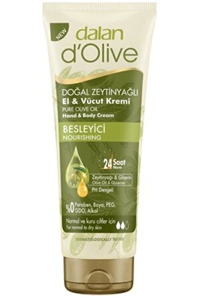 Dalan D'OLİVE ZEYTİNYAĞLI BES.HIZLI EM.KREM 250ML 1 ADET