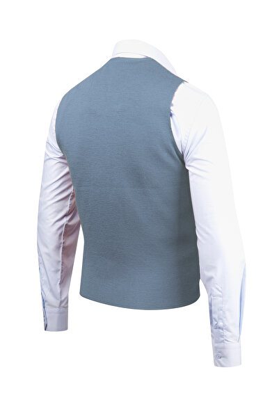 Çizgi Triko Ανδρική Μπλούζα Σπορ / Κλασική Πλεκτή Αμάνικη Γιλέκα Κανονική Γραμμή