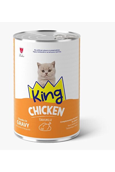 King Tavuk Etli Yavru Kedi Konservesi 400 gr