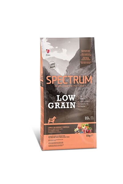 Spectrum Düşük Tahıllı Kuzulu, Yaban Mersinli Küçük Irk Yetişkin Köpek Maması 8kg