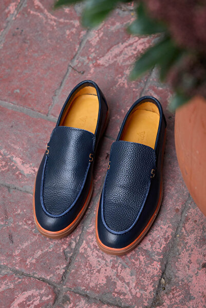 Vantaggio Ravello Синій 100% натуральна шкіра Чоловічі лофери