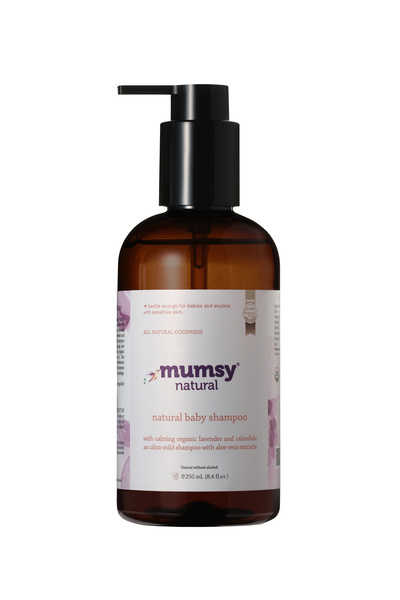 Mumsy Natural Göz Yakmayan, Kolay Taranan Bebek Saç ve Vücut Şampuanı, Organik Bitkisel Formül, 250 Ml.