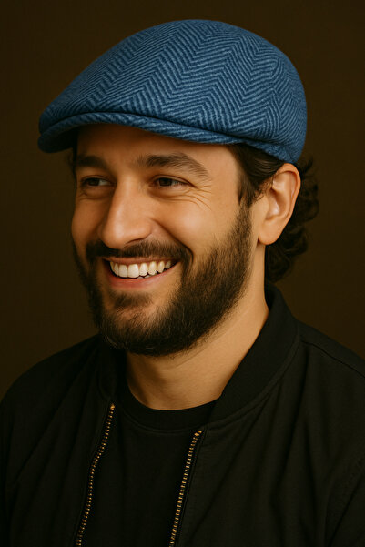 kuru İtalyan Tarzı Unisex Arkası Lastikli Kışlık Keçe Kasket Şapka – Modern Ş...