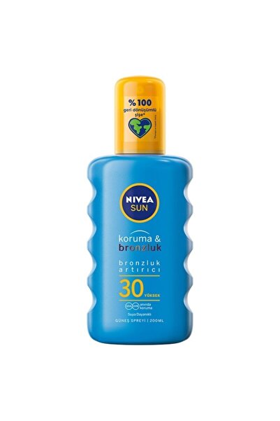 NIVEA زيت الشمس للحماية والتسمير بعامل حماية من الشمس SPF30، 200 مل، قطعة واحدة