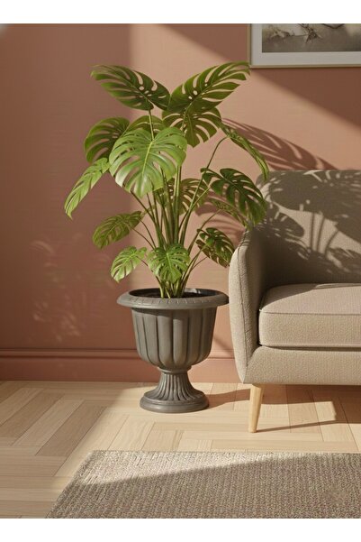 esm vase AYAKLI PLASTİK EV BAHÇE OFİS SAKSISI 24X24
