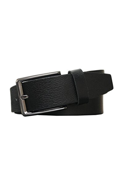 GoDeri Шкіряний ремінь для брюк з візерунком під натуральну шкіру, чорний, 3,5 см = dk-77-77