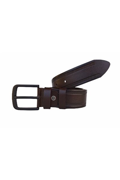 GoDeri 100% натуральна шкіра, коричневий візерунок, ремінь для джинсів 4,5 см = gkdk0011