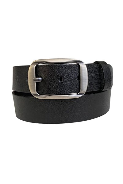 GoDeri 100% γνήσιο δέρμα, Legendary Smoked Oval Buckle; Μαύρη ζώνη 4 cm=καπνιστή.οβάλ