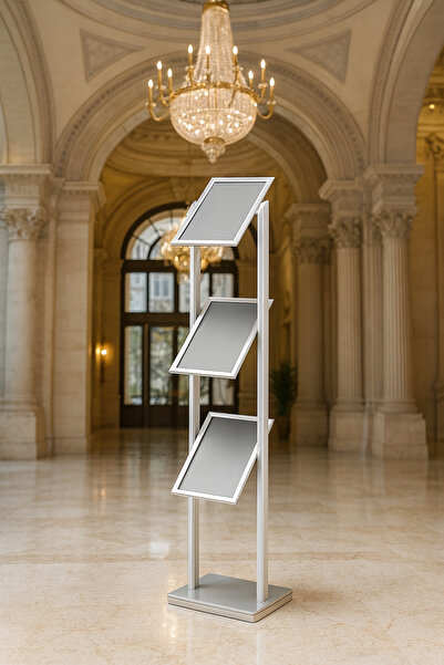 Grand City Media Brochure stand | Aluminum
