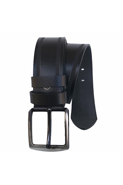 GoDeri Ζώνη τζιν με σχέδιο από γνήσιο δέρμα - 4,5 cm = dk-0023