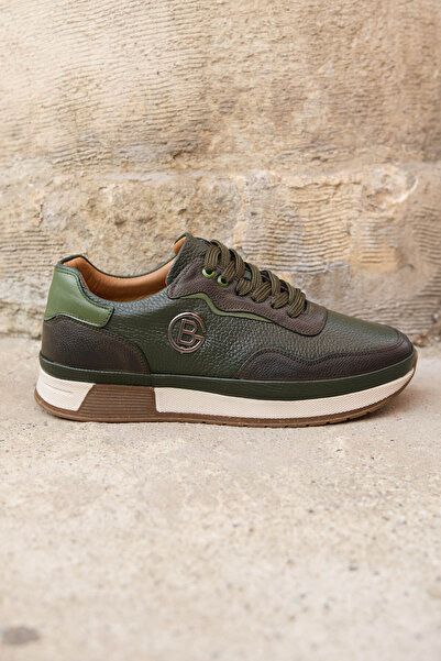 Vantaggio Astor Green 100% Genuine Leather Casual Men's Shoes