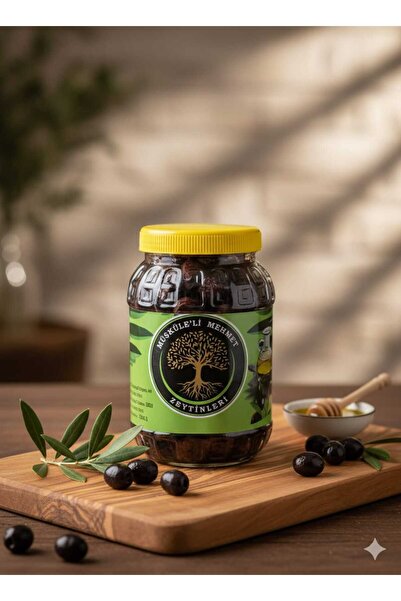 müşküleli mehmet 440/460 KALİBRE 1 KG ORGANİK SİYAH ZEYTİN