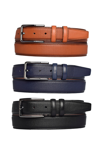 GoDeri 100% натуральна шкіра, комплект із 3 предметів, чорний, світло-коричне...