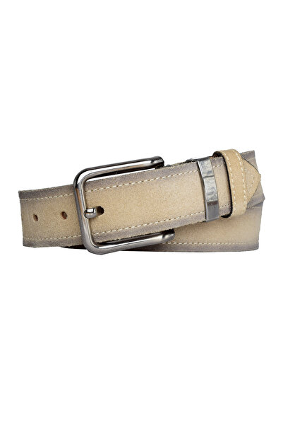 GoDeri Piele autentică, Set Nichel Negru Cataramă 4 Cm Curea Damă Capiță Crem; Blugi, centura sport = nichel.set76