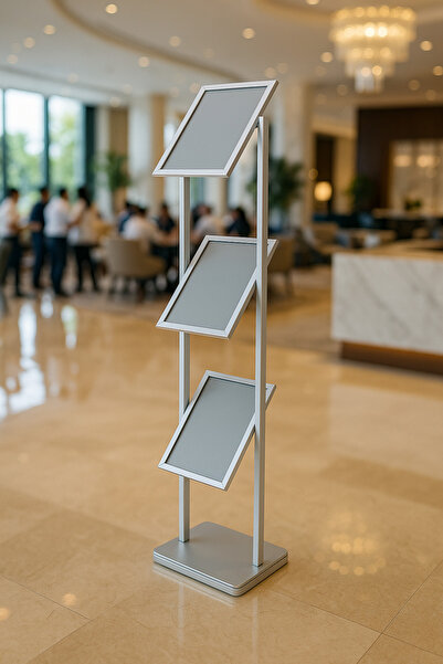 Grand City Media Brochure stand | Aluminum