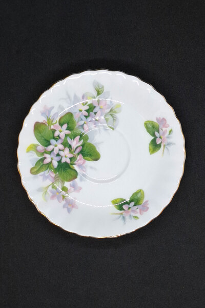 Royal Albert Bone China England Mayflower Vintage Double Boy Coffee Cup and Saucer 120 ml