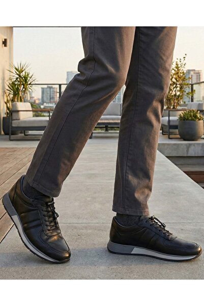 DETECTOR Ανδρικά αθλητικά παπούτσια ορθοπεδικά από γνήσιο δέρμα - Εξαιρετικά άνετα RY926STRM