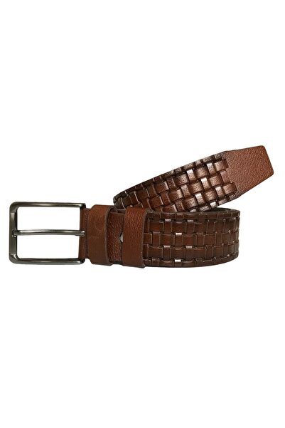 GoDeri Curea Cu Motiv Maro Piele Veritabila 4 Cm=dk-0120