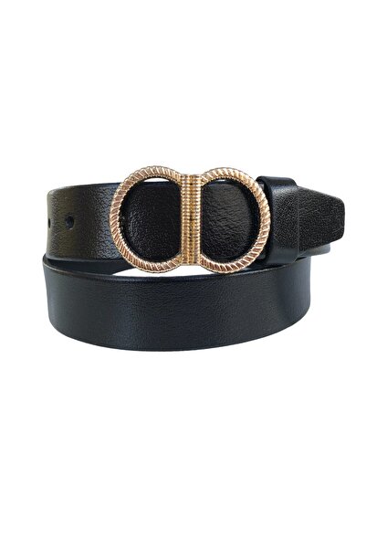 GoDeri جينز نسائي من الجلد الطبيعي بإبزيم ذهبي، حزام رياضي 4 سم=an-byn-16