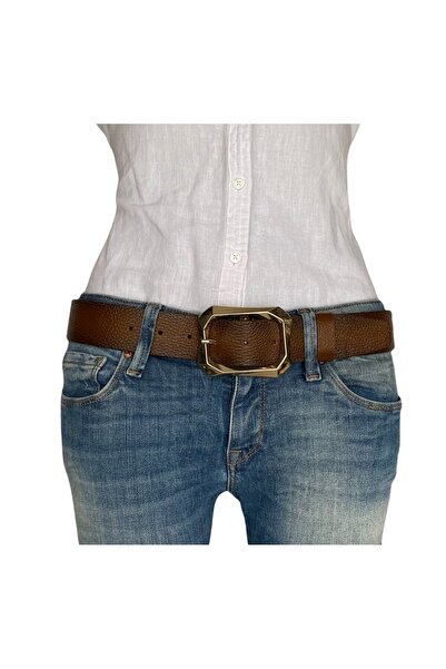 GoDeri 100% piele naturală, cataramă aurie Tosado curea de blugi pentru femei 4 cm=an-byn-08