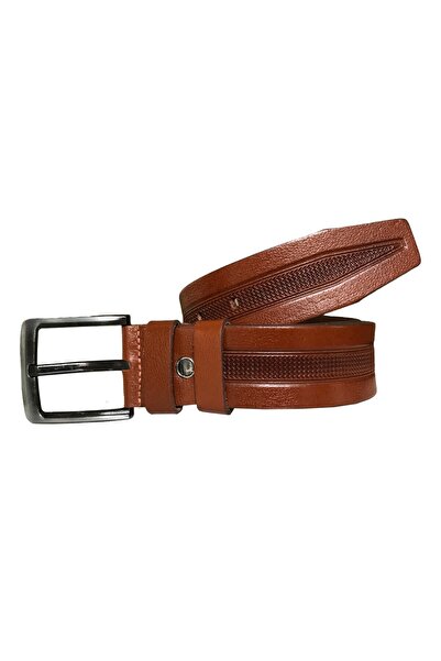 GoDeri Спортивний ремінь із натуральної шкіри з середнім тисненням, 4,5 см = hs-dk-0012