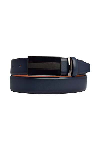 GoDeri 100% Γνήσιο Δέρμα, ΠΟΡΠΗ ΜΕ ΚΑΛΥΜΜΑ, Navy Blue Classic, Υφασμάτινη ζώνη παντελονιού 3,5 cm_siyah2_laci_düz